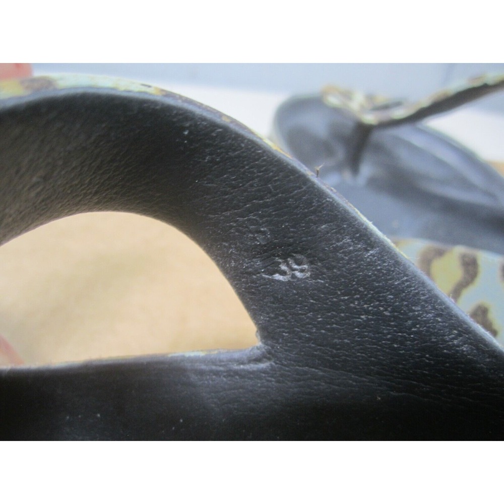 Hey‎ Girl Sandals Womens 38 Leopard Print Thong Slides Corky's US 7-7.5 - Picture 6 of 9